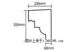 产品分解图型 - 檐口线，型号：SX311-YK-3，规格：230x310mm(3) - 和田三象EPS建材 ht.sx311.cc