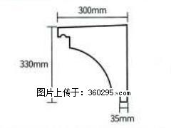 产品分解图型 - 檐口线，型号：SX311-YK-2，规格：300x330mm(2) - 和田三象EPS建材 ht.sx311.cc